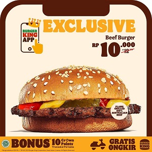  Promo Exclusive Beef Burger di Burger King Oktober 2021
