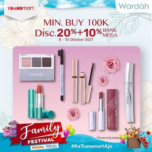 Promo Wardah Minimum Buy 100K Discount 20% + 10% at Transmart