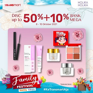 Holika Holika Promo Discounts Up To 50% + 10% at Transmart