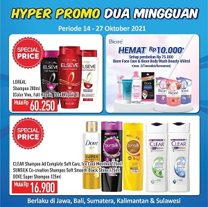  Hyper Promo for Various Packaged Shampoos at Hypermart October 2021