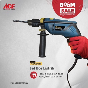  Promo Boom Sale Krisbow Electric Drill Set at Ace Hardware October 2021