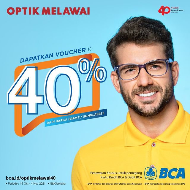  Voucher 40% From Optik Melawai October 2021
