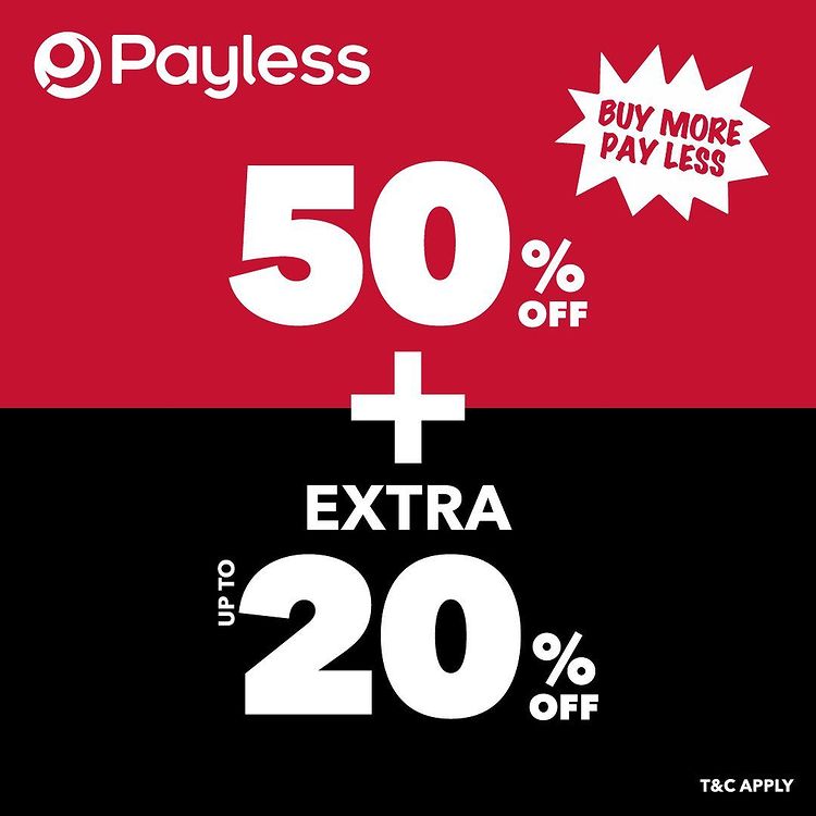  Discount 50% + Extra 20% From Payless October 2021