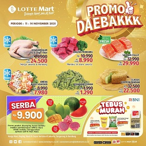  Daebakk Promo Meat, Vegetable & Chicken  at Lotte Mart November 2021