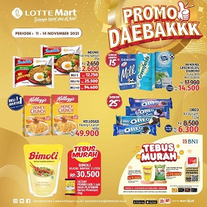  Promo Daebakk Susu UHT & Minyak Goreng di Lotte Mart November 2021