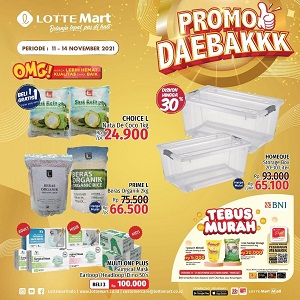  Promo Daebakk Beras Organik & Storage Box di Lotte Mart November 2021