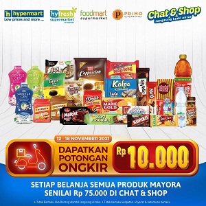  Shopping for Mayora Products Get IDR 10,000 Discount at Hypermart November 2021