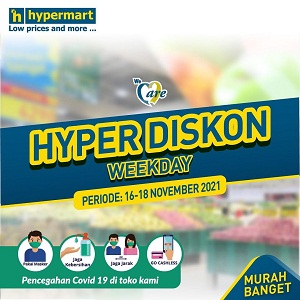  Hyper Diskon Weekday di Hypermart November 2021