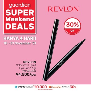  Revlon Colorstay Liquid Eye Pen 1.6gr Deals 30% Off at Guardian November 2021