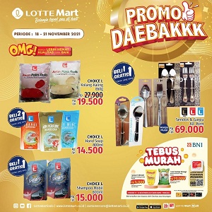  Daebak Choice L Kolang-Kaling & Cutlery Promo at Lotte Mart November 2021
