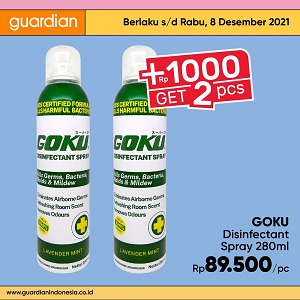  Goku Disinfectant Spray 280ml Super Save Add 1000 Get 2 Pcs at Guardian November 2021