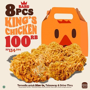  8 Pcs King's Chicken Only 100K at Burger King November 2021