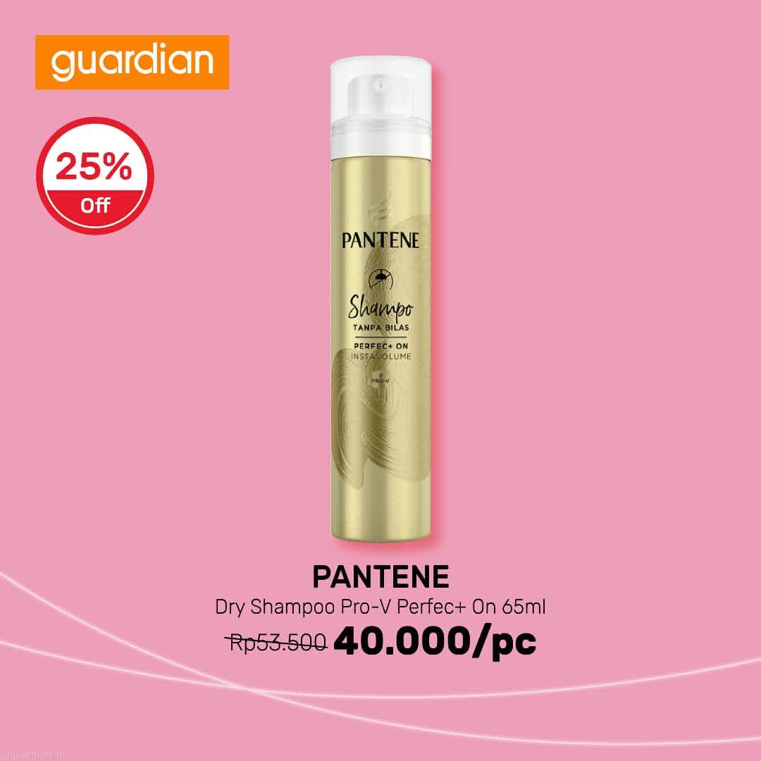  Discount 25% Off Pantene Dry Shampoo Pro-V Perfec+ On 65ml at Guardian December 2021