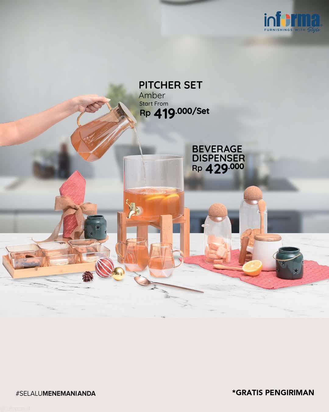  Pitcher Set & Beverage Dispenser Promo at Informa December 2021