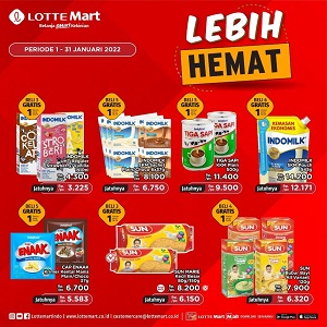  Promo Save More Packaged Milk & Baby Snacks at Lotte Mart January 2022