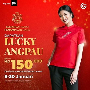  Lucky Angpau Up to IDR 150,000 at Matahari Dept Store January 2022