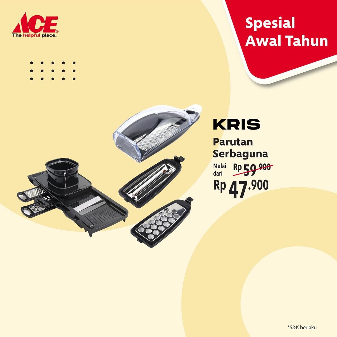  Special Multipurpose Grater Kris Promo Early Years at Ace Hardware January 2022