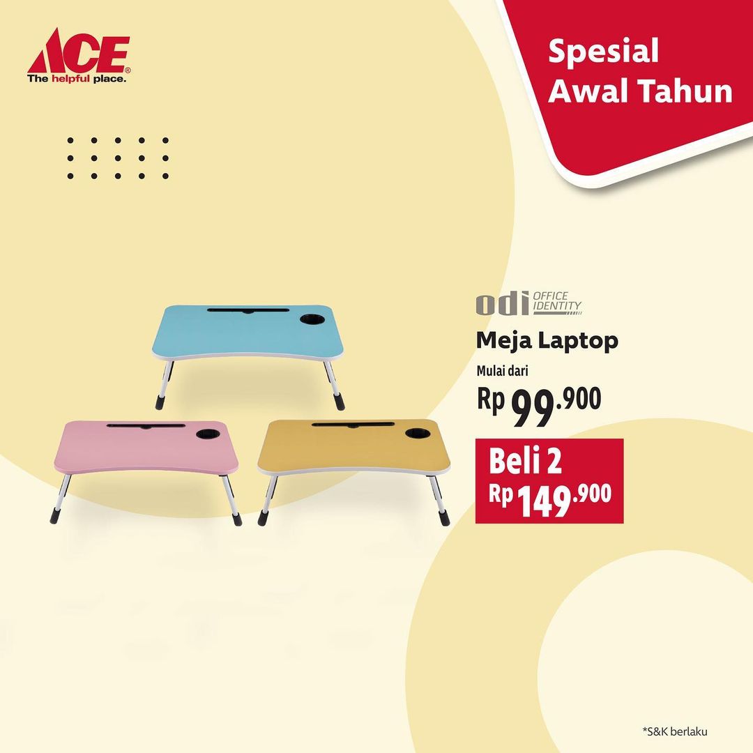  Promo Odi Laptop Desk Special Beginning of the Year at Ace Hardware January 2022