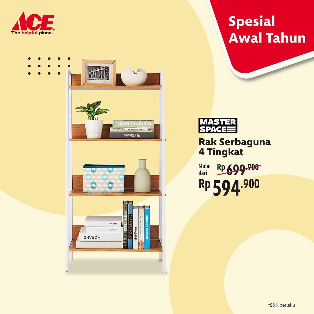  Promo Master Space Multipurpose Rack 4 Levels Special Beginning of the Year at Ace Hardware January 2022