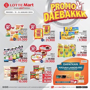  Promo Daebak Beef Sausage & Cheddar Cheese at Lotte Mart January 2022