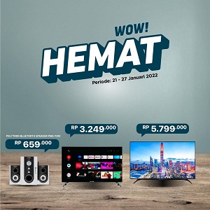  Promo Hemat Aneka Elektronik di Transmart Januari 2022